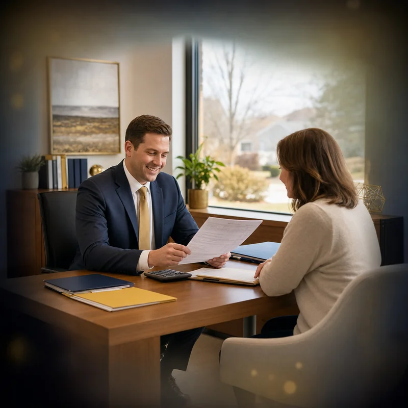 Wozny Tax CPA explaining a multi-state tax return to an individual client in Mokena, IL